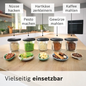 Set multifunctional pentru tocat si mixat Bosch MUZS68TM, 5-in-1, compatibil cu robot de bucatarie Serie 6 si Serie 8 - Img 4