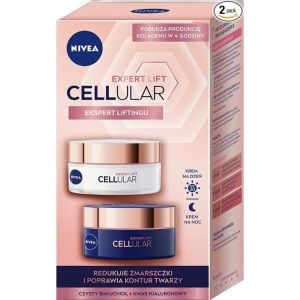 Set NIVEA Cellular Expert Lift Crema Anti-Aging Zi si Noapte SPF 30, 2x50ml