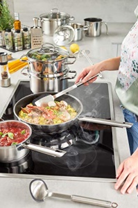 Set oale si tigai ROSLE Elegance, 10 piese, inox, compatibil inductie, cu capac de sticla - Img 10