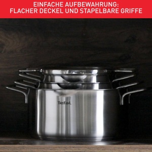 Set Oale Tefal Nordica 6 piese din inox, design compact, 10 ani garantie - Img 6