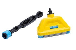 Set perii GLORIA MultiJet pentru curatare cu duza de pulverizare, 18 cm, nylon, extensie 40 cm
