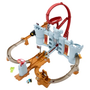 Set Pista Hot Wheels Mario Kart Bowsers Festung cu Vehicul Die-Cast Kamek 164 - Img 4