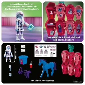 Set PLAYMOBIL Monster High Abbey Bominable cu Spinde si Glow-in-the-Dark - Img 4