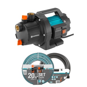 Set Pompa de Gradina Gardena 09011-47 3000 lh cu furtun de 20 m