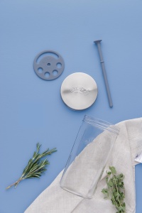 Set recipient pentru plante aromatice Kilner, 1 l, cu capac din inox si suport din silicon - Img 12