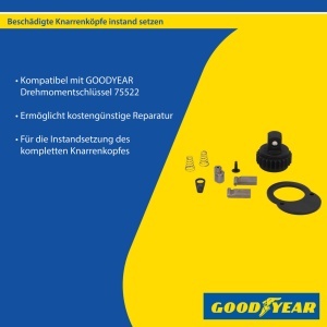 Set reparatie pentru cheie dinamometrica GOODYEAR 75522, 10 piese, 12 (12,5 mm) - Img 2