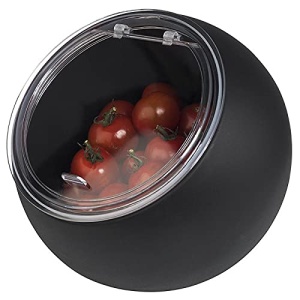 Set Servire APS Moon - 2 piese Bol Melamin ( 19cm) si Capac pliabil, Negru - Img 4