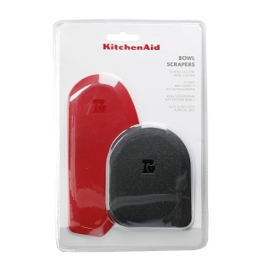 Set spatule de silicon KitchenAid, 2 piese, rezistente la caldura, rosunegru - Img 6