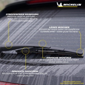 Set stergatoare MICHELIN Perfect Fit 550400mm 290mm pentru Dacia si Renault - Img 4