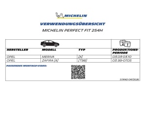 Set stergatoare MICHELIN Perfect Fit 600550mm 400mm pentru Opel Meriva si Zafira - Img 2
