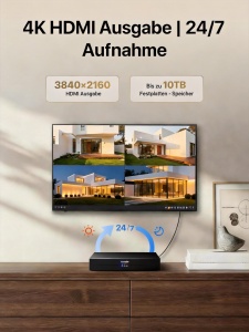 Set supraveghere video Tenda TK8P-4BC, 8 camere 4MP, NVR, noapte, AI - Img 6