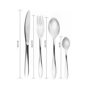 Set Tacamuri 16 Piese Russell Hobbs RH02221EU7 pentru 4 Persoane, Inox 1810 - Img 6