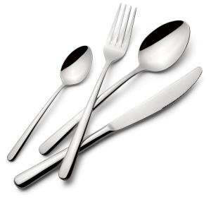 Set Tacamuri Lagostina Ambra 24 piese, inox 1810, elegant si lucios