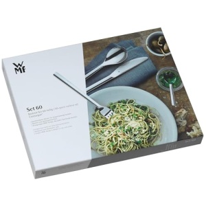 Set tacamuri WMF Alteo 12 persoane, tacamuri 60 bucati, tacamuri mate, cutit monobloc, otel inoxidabil Cromargan mat, poate fi spalat in masina de spalat vase - Img 10