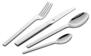 Set tacamuri ZWILLING Minimale 68 piese otel inoxidabil 1810 finisaj mat argintiu