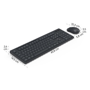 Set Tastatura si Maus Hama, Wireless, Ergonomica, QWERTZ, Negru - Img 6