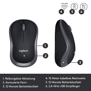 Set Tastatura si Maus Logitech MK330, Wireless, 11 Taste Speciale, Design Compact - Img 6