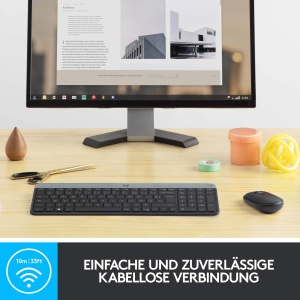 Set Tastatura si Maus Logitech MK470 Slim Combo, Design Compact, Wireless - Img 4