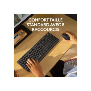 Set tastatura si mouse Logitech MK295, wireless, SilentTouch, confortabil - Img 3