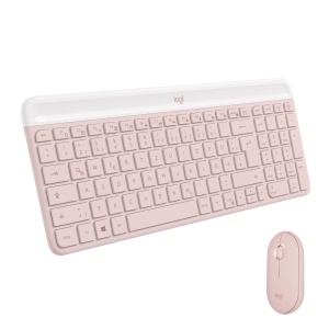 Set Tastatura si Mouse Logitech MK470 Slim Combo, Wireless, Design Modern