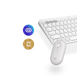 Set tastatura si mouse Logitech Pebble 2 Combo alb conectare multi-device - Img 10