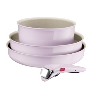 Set Tefal Ingenio Serenity L8304S04 4 Piese Wok Design Antiaderent Maner Detasabil - Img 2