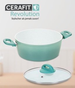 Set tigai Cerafit Revolution 7 piese 202428 cm invelis ceramic antiaderent compatibile inductie si cuptor - Img 7