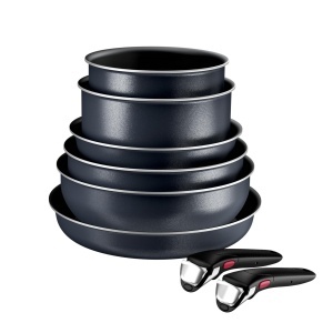 Set tigai si oale Tefal Ingenio Enjoy L7239343 8 piese Inductie Design compact