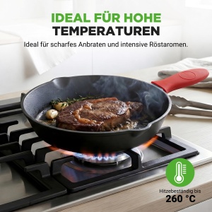 Set tigaie din fonta NutriChef 3 piese 202530 cm, antiaderente, pentru toate tipurile de plite - Img 6