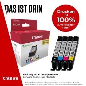 Set Tinte Canon CLI-571 Original, 4 Cartuse (Negru, Cyan, Magenta, Galben), 349 Pagini - Img 2
