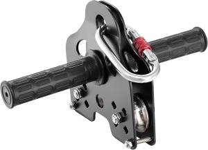 Set Tiroliană VEVOR 35,6 m pentru Copii și Adulți – Kit Complet cu Frână pe Arc din Oțel Inoxidabil, Capacitate 226,8 kg, Ușor de Montat, Perfect pentru Grădină și Exterior - Img 8