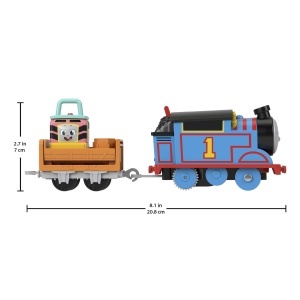 Set tren Fisher-Price HDY58 Thomas Friends 18 piese cu locomotiva motorizata albastru - Img 7