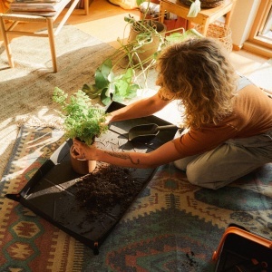 Set unelte gradinarit Fiskars Urban Plant Care 7 piese cu foarfeca SP14 si stropitoare 12L - Img 5