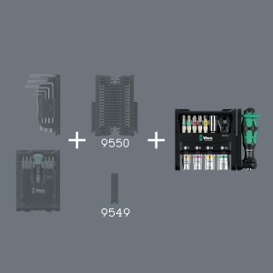 Set unelte Wera Tool-Check Modular 1, 21 piese, compact, pentru masina si mana - Img 5
