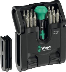 Set unelte Wera Tool-Check Modular Micro 1, 22 piese, pentru suruburi fine