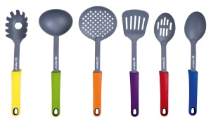 Set ustensile bucatarie Alpina 7 piese rezistent la temperaturi inalte suport rotativ - Img 3