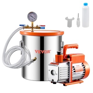 Set VEVOR VP125 Vakuumkammer 1893L si Pompa 35 CFM pentru Entgasare Rasini si Silicon - Img 9