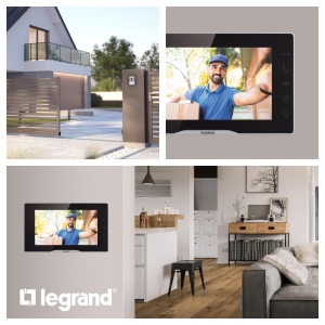 Set videointerfon LEGRAND EASYKIT Plus monitor 7 inch camera wide-angle IP54 IK07 - Img 3