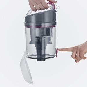 SEVERIN Aspirator ciclon fara sac, aspirator de podea pentru putere de aspirare constanta, aspirator fara sac, 800 W, raza de functionare 9 m, 79 dB, volum 2,1 L, alb-rosu-antracit, CY 7088 - Img 6