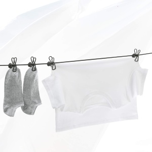Sfoara elastica Rayen 2-4 m, 12 cleme, neagra, din poliester - Img 3