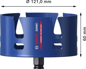 Sierra pentru gauri Bosch EXPERT Construction Material PC Plus, 121 mm, pentru materiale dure - Img 3