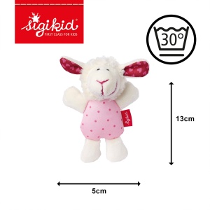 SIGIKID 41189 Zornaitor Oaie Stele Rosii Fetita si Baiat Jucarie pentru Bebelusi Recomandat de la nastere roz - Img 4