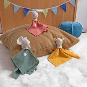 Sigikid Schmusetuch Elefant Tiny Tissues 39927 Material 100 Bumbac - Img 3