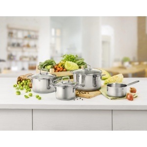 Silit Extra Cook Oala 20 cm Crominox Inox Capac Sticla Inductie - Img 3