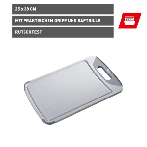 Silit Schneidebrett 38x25 cm Plastic Rigid Cu Saftrille si Maner - Img 2