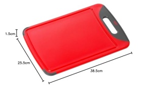 Silit Schneidebrett 38x25 cm Tranchierbrett Plastic Rosu Saftrillen - Img 2