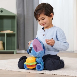 Simba Disney Stitch Plus Albastru 25cm Cu Burger In Mana - Img 5