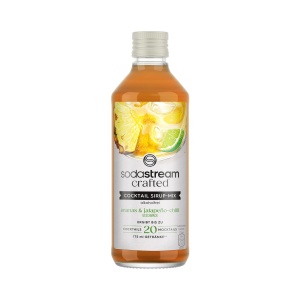 Sirop de cocktail SodaStream Crafted Mixers Ananas Jalapeno, 330 ml, alcool free