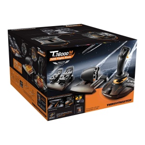 Sistem de control zbor Thrustmaster T16000M FCS Flight Pack cu joystick, maneta si pedale - Img 4