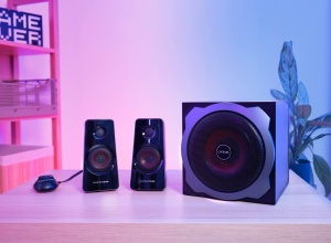 Sistem de difuzoare pentru jocuri Trust Gaming GXT 38 2.1 cu subwoofer (pentru tableta smartphone/PC, 120 wati), 19023, negru/rosu - Img 5